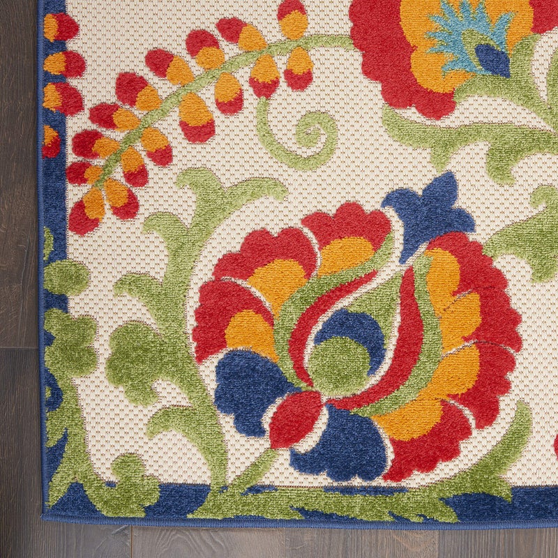 Nourison Home Aloha Multicolor 2'3" x 8' Area Rug - Easy Clean, Non Shedding, Bed Room, Living Room, Dining Room, Kitchen (8' Runner) - Image 4